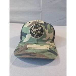 Grunt Style Trucker Hat Woodland Camo Mesh Snapback Tactical Outdoor Cap